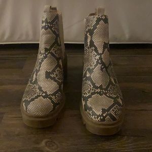 Snakeskin boots